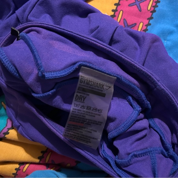 Womens Gymshark Purple Leggings Compression Pants Xs - Picture 5 of 6